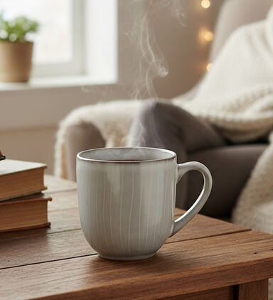 Home Deco and More Ceramic Rustic Washed Mug, Packshot View