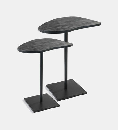Home Deco and More Yang Metal Side Table 2-piece Set, Packshot View