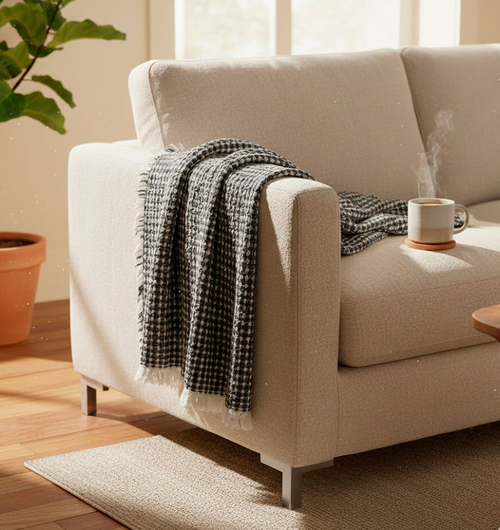 Melange Fringed Throw