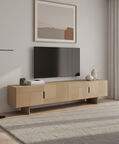 Home Deco and More Osaka Oak Tv Unit, Natural, 220x50x55-cm, Packshot View