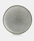 Home Deco and More Ceramic Rimmed Round Plate, Packshot View