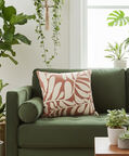 H and S Collection Abstract Design Square Cushion, Packshot View
