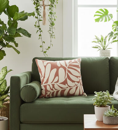 H and S Collection Abstract Design Square Cushion, Packshot View