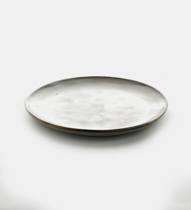Home Deco and More Ceramic Rimmed Round Plate, Packshot View