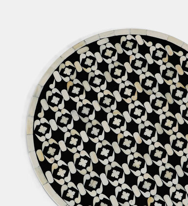 Home Deco and More Chess Iron Side Table, Packshot View