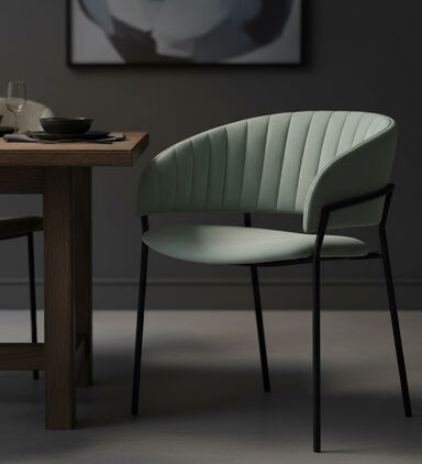 Home Deco and More Assia Dining Chair, Light-green, Packshot View
