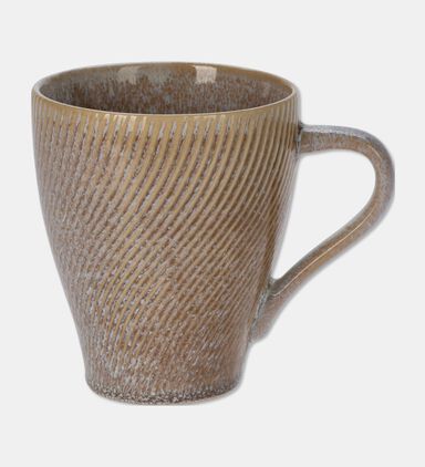 Home Deco and More Tall Grey Speckled Mug, Brown, Packshot View
