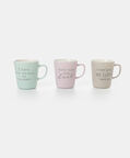 New Bone Printed Mug 3 Piece-set