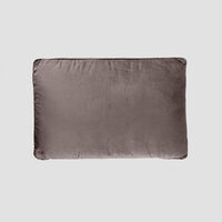 Deko and Co Vince Velvet Rectangle Cushion, Anthracite, 40x60-cm, Packshot View