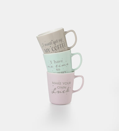 New Bone Printed Mug 3 Piece-set