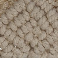 Macram Cotton Round Wall Mirror