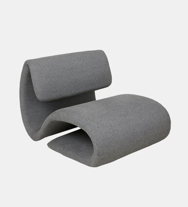 Dan Form Dubna Boucle Fabric Lounge Chair, Taupe, Packshot View