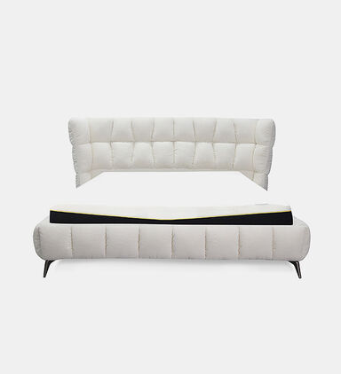 Home Deco and More Oslo King Sized Bed, Beige, Packshot View