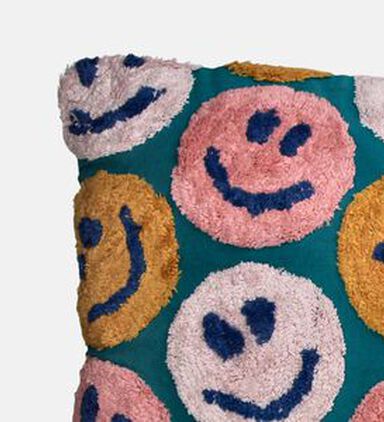 Kersten Smiley Cotton Cushion, Packshot View