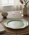 Essenza Flower Porcelain Serving Plate, Green, 34-cm, Packshot View