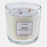 Home Deco and More Wooden Wick Scented Candle, Packshot View