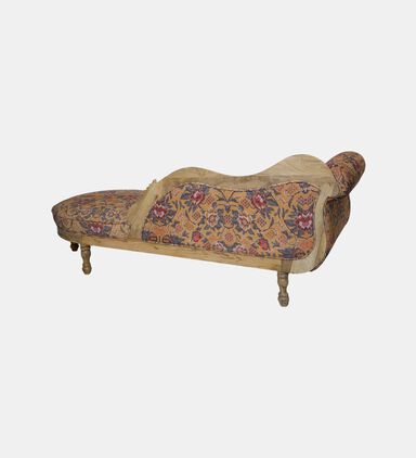 Home Deco and More Antoinette Chenille Digital Printed Chaise, Packshot View