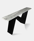 Home Deco and More Alaska Marble Wood Console Table, Packshot View