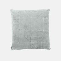 Home Deco and More Velvet Rhinestones Square Filled And Vaccumed Cushion, Green, 40x40-cm, Packshot View