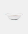 Gold-rimmed Porcelain Breakfast Bowl