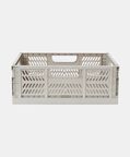 Home Deco and More Rectangular Foldable Basket, Grey, L, Packshot View