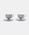 French 6-piece Coffee Cup Saucer Set