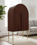 Home Deco and More Pillar Mango Wood Cabinet, Packshot View