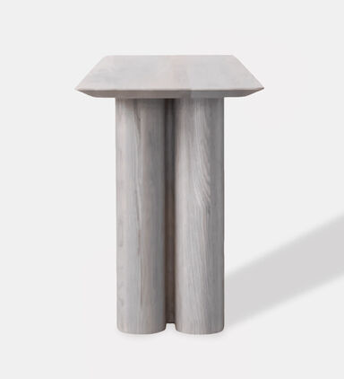 Home Deco and More Acacia Wood Spherical Legs Console, Packshot View