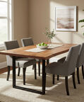 Home Deco and More Edge Wood Dinning Table, Packshot View