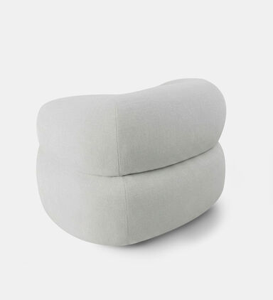 Home Deco and More Apollo Swivel Base Arm Chair, Beige, Packshot View