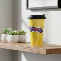 Rosanna Pellegrini Wow Printed Travel Mug, Packshot View