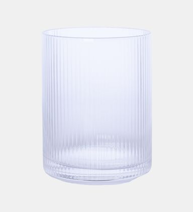Double Wall Stripe Drinking Glass 4-piece Set - 7.8xh10cm