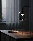 Light and Living Lekar Iron Glass Table Lamp, Packshot View