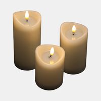 Home Deco and More Led Jelly-effect 3-piece Candle Set, Packshot View