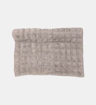 Home Deco and More Dice Cotton Bath Mat, Grey, 60x90-cm, Packshot View