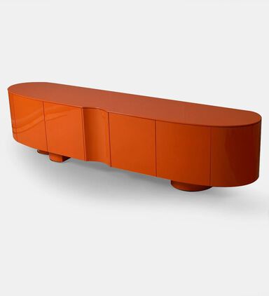 Home Deco and More Tokyo Tv Iron Unit, Orange, 220x50x51-cm, Packshot View
