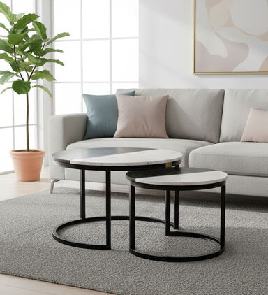 Home Deco and More Weston Side Tables 2-piece Set, Packshot View