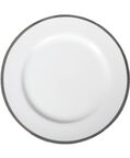 Silver-rim Dessert Plate 6-piece Set - 21 Cm