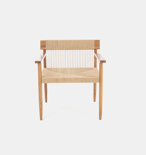 Amond Teak Wood Loom Lounge Chair
