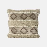 Home and Styling Cotton Boho Filled And Vaccumed Cushion, Packshot View