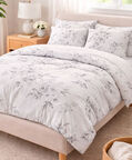 Home Deco and More Carmen Floral Cotton Satin Bed Set, Multicolor, 200x200-cm, Packshot View