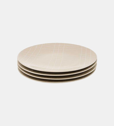 Checkered Dinner Plate 4-piece Set