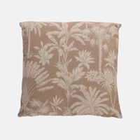 H and S Collection Palm Tree-inspired Print Square Cushion, Packshot View