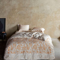 Essenza Maere Cotton Satin Duvet Cover, White, 200x220-cm, Packshot View