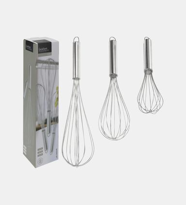Stainless Steel 3-piece Whisks Set
