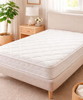 Home Deco and More Virginia Mattress, White, 90x200-cm, Packshot View
