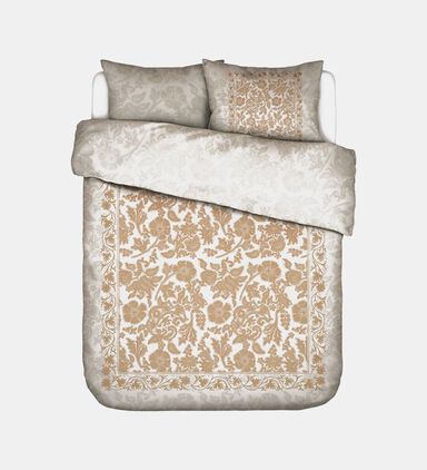 Essenza Maere Cotton Satin Duvet Cover, White, 200x220-cm, Packshot View