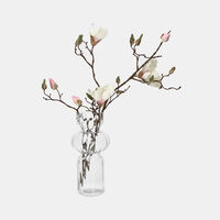 Three-layer Clear Glass Vase 15x15x31cm