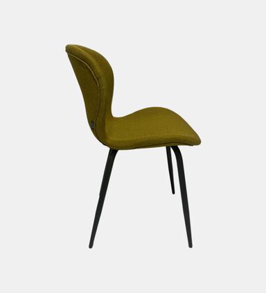 Home Deco and More Tong Dining Chair, Mustard, Packshot View