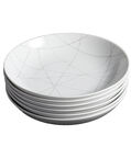 Grafik Porcelain Soup Plate 6-piece Set - 20 Cm